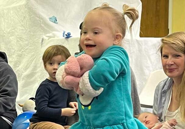 Girl with Down syndrome