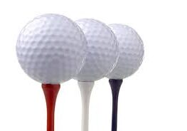 Golf Tees red white blue